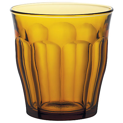 Duralex Picardie Tumbler, Set of 6, Amber Amber Duralex Picardie Tumbler, Set of 6, Amber Amber